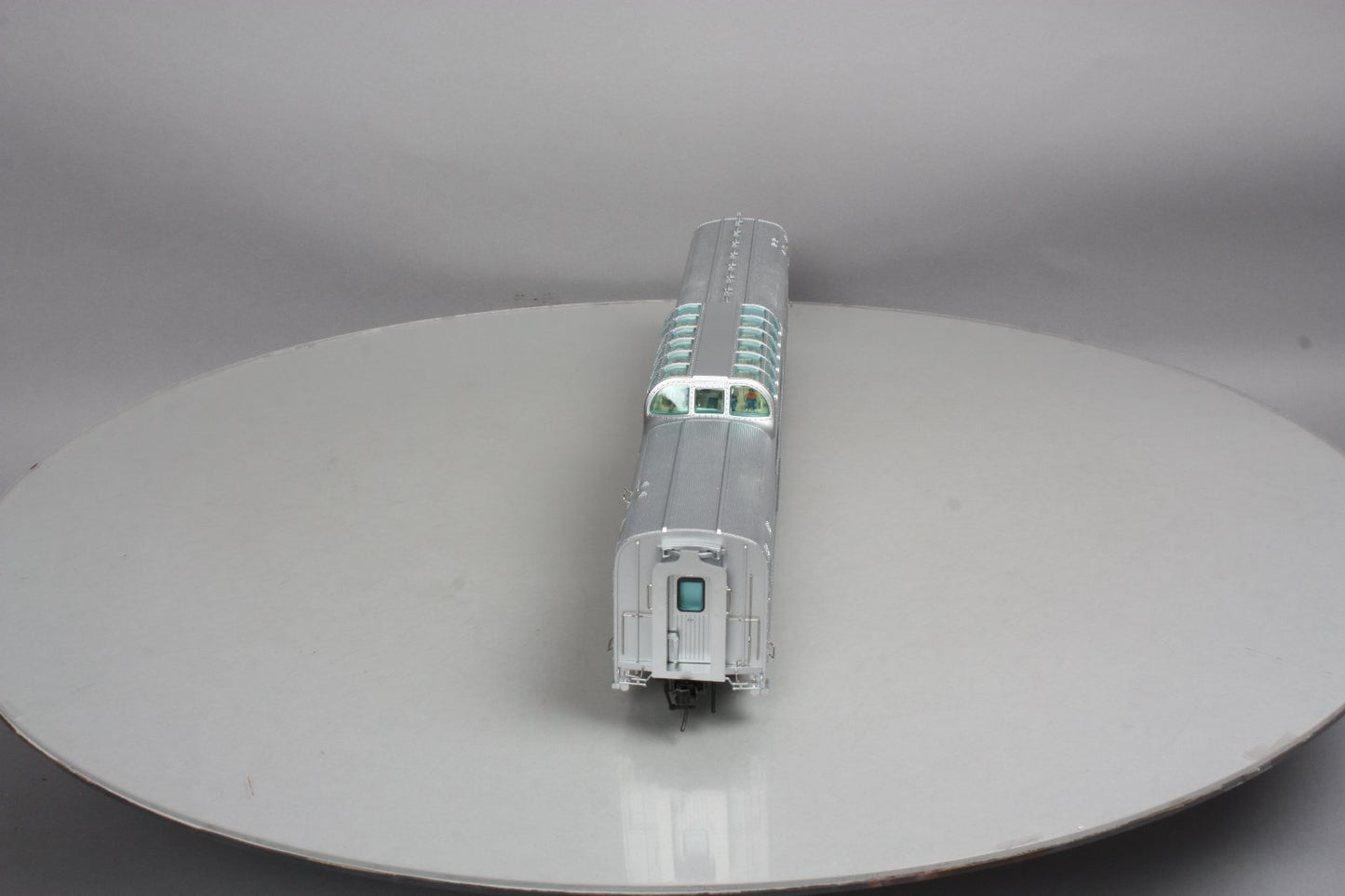 Atlas 3009006-1 Cali Zephyr CB&Q "Silver Lounge" Dorm-Buffet Dome Car (2-Rail) EX/Box