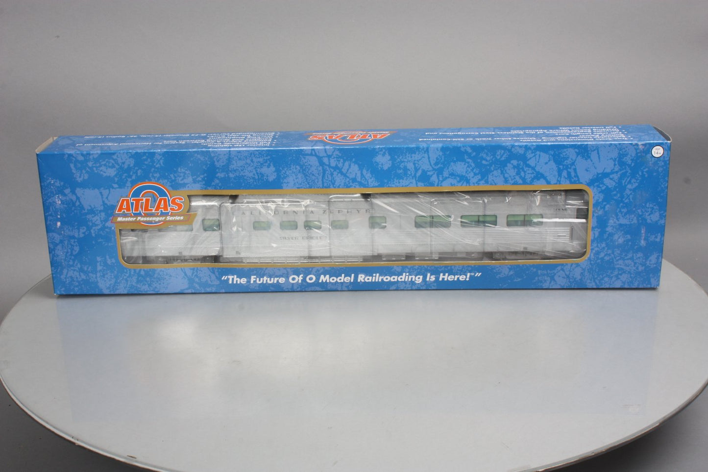 Atlas 3002151-1 O Chicago Burlington & Quincy "Silver Bridle" Dome Car [2 Rail] LN/Box