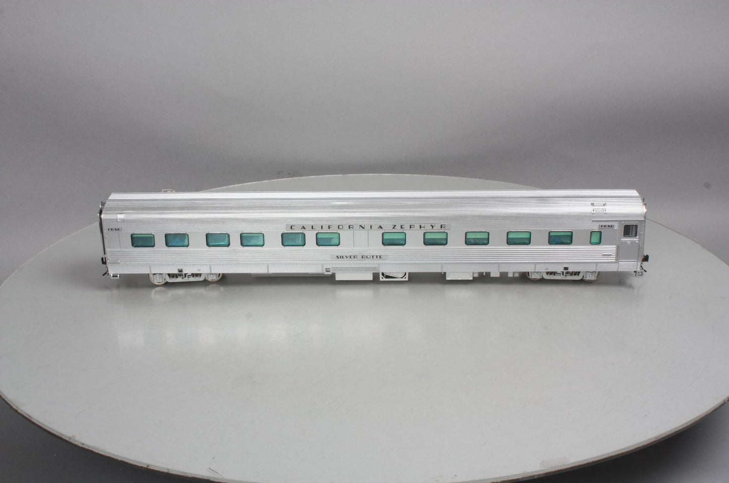 Atlas 3002176-1 O Cali Zephyr CB&Q "Silver Butte" 10-6 Sleeper Car (2-Rail) LN/Box