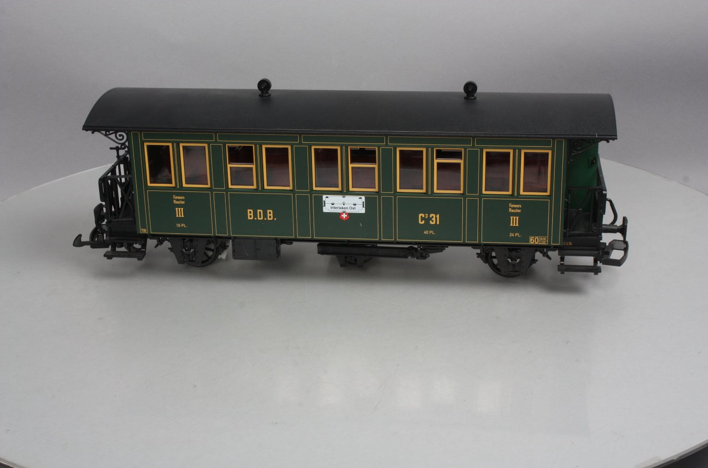 LGB 30330 G Scale Ballenberg 3rd Class Passenger Car LN/Box