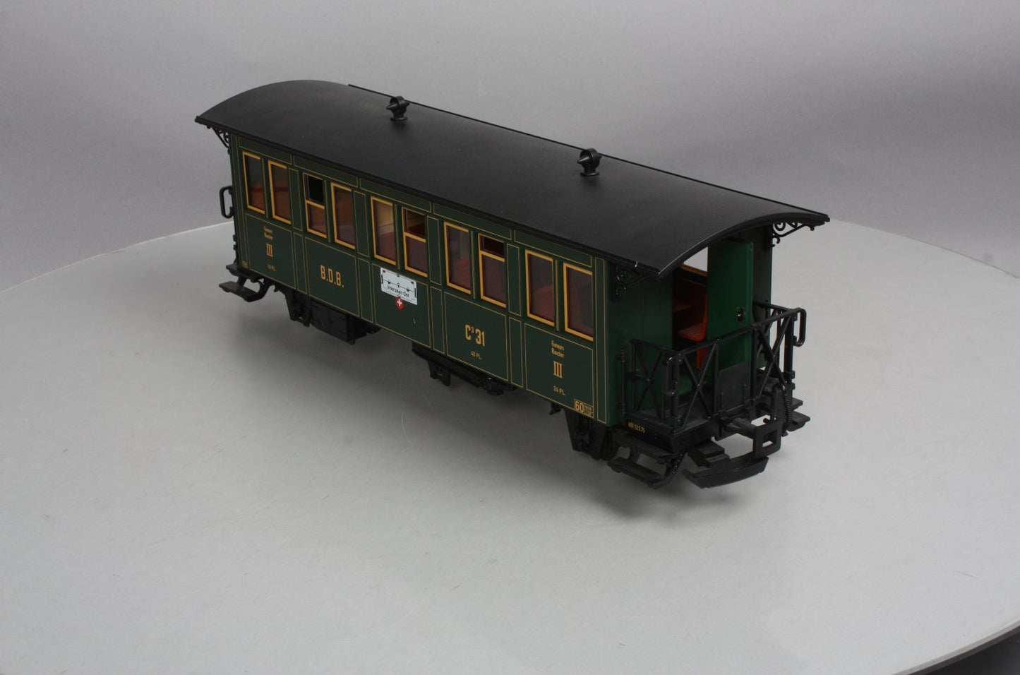 LGB 30330 G Scale Ballenberg 3rd Class Passenger Car LN/Box