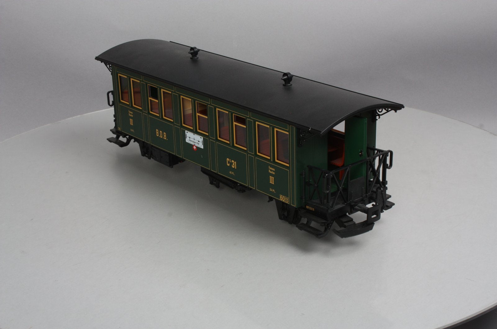 LGB 30330 G Scale Ballenberg 3rd Class Passenger Car LN/Box