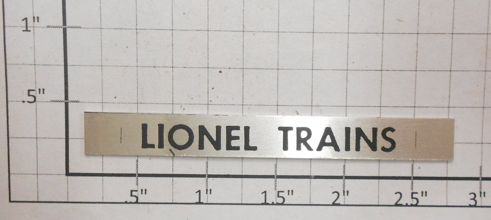 Lionel 3460-1 Lionel Trains Van Trailer Nameplate