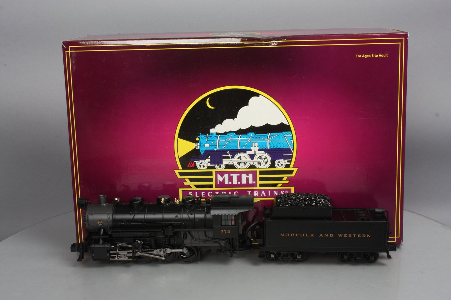 MTH 20-3123-1 Norfolk & Western 0-8-0 USRA Steam Engine #274 w/PS2 LN/Box