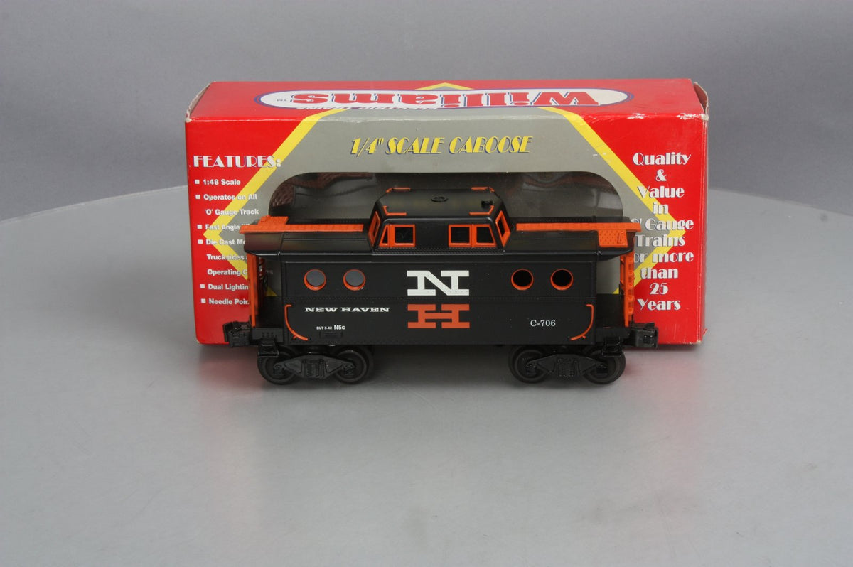 Williams CAB113 O Gauge New Haven Illuminated Caboose #C-706 LN/Box