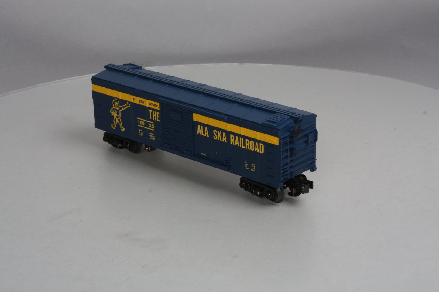 MTH 30-79125 O Gauge Alaska Operating Box Car w/ Signal Man #19025 NIB