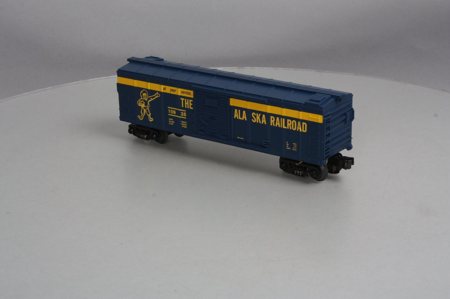 MTH 30-79125 O Gauge Alaska Operating Box Car w/ Signal Man #19025 NIB