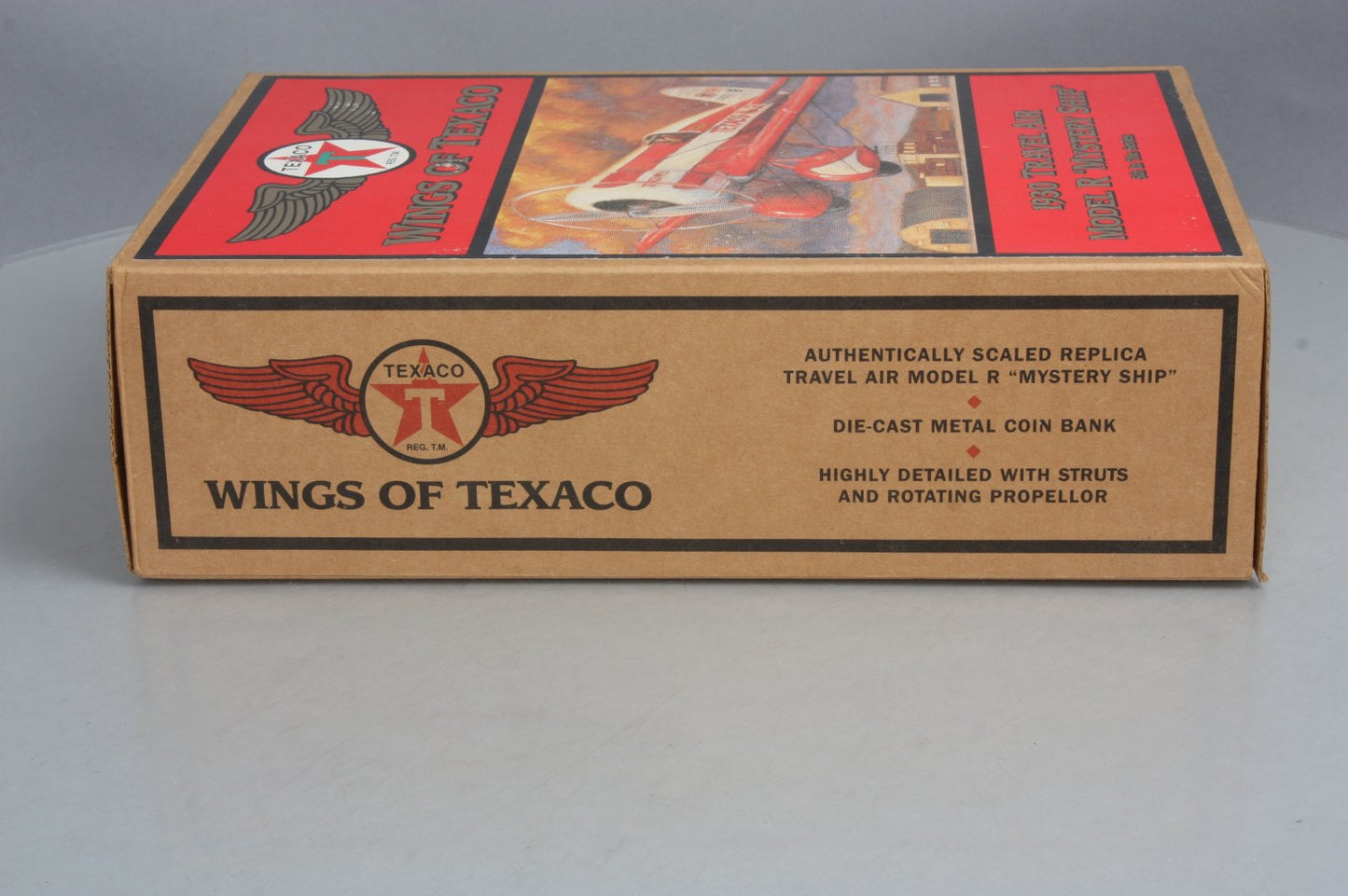 Ertl H501 1930 1:43 Scale Travel Air Model R "Mystery Ship" Plane Coin Bank