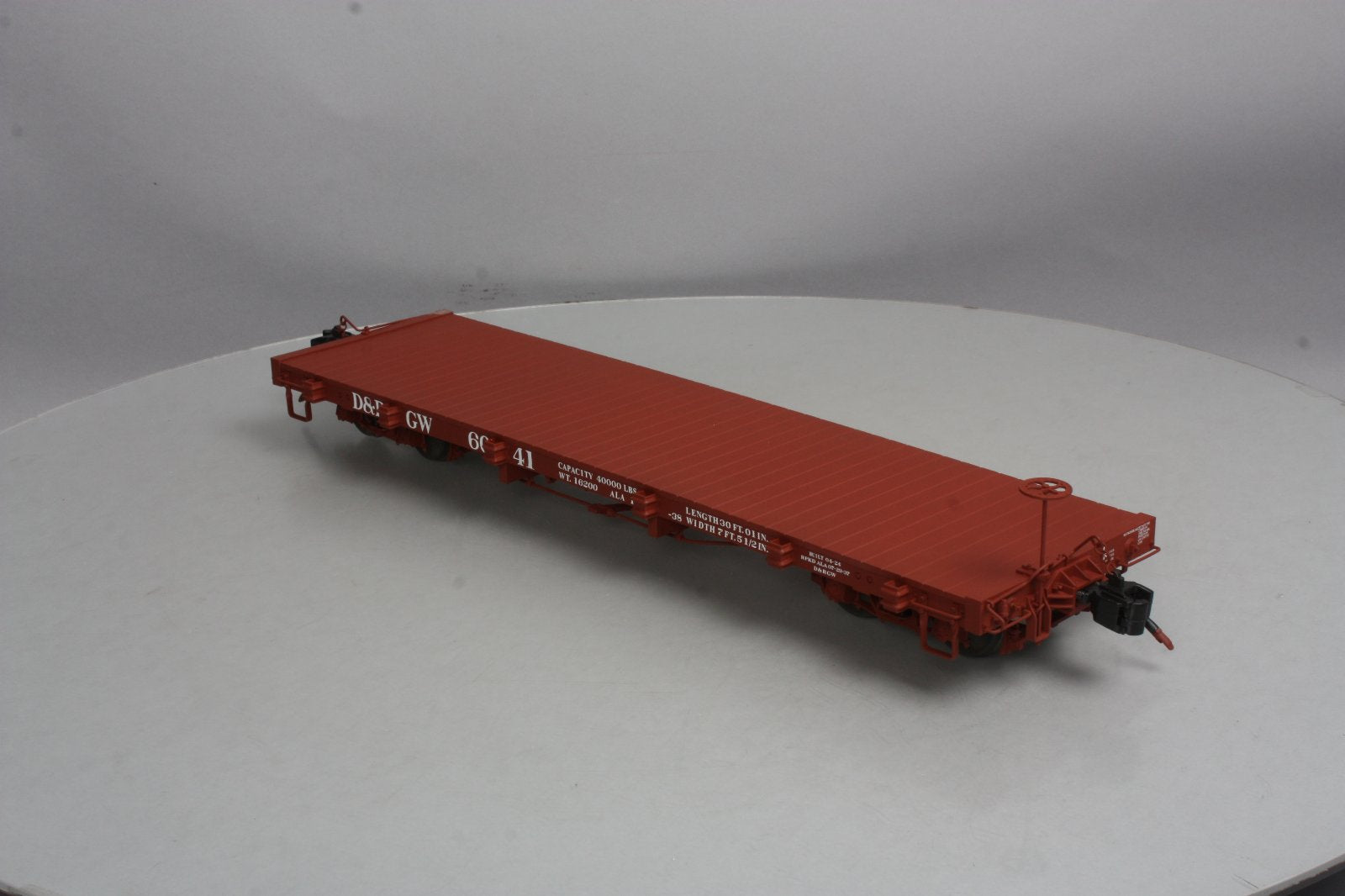 AMS AM31-342 Narrow Gauge 1:20.3 Scale D&RGW Flatcar - Metal Wheels LN/Box