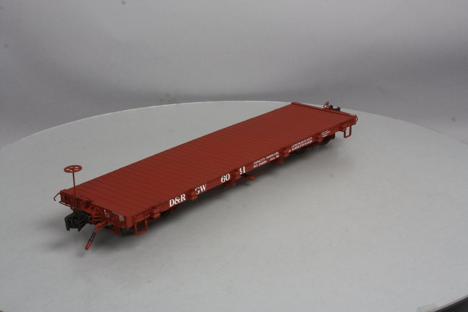 AMS AM31-342 Narrow Gauge 1:20.3 Scale D&RGW Flatcar - Metal Wheels LN/Box