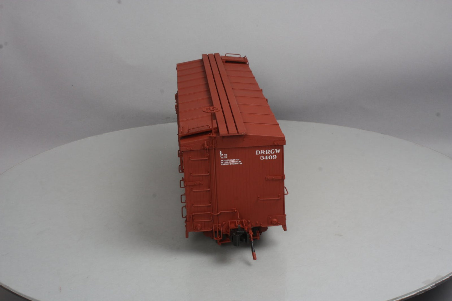 AMS AM31-117 G Scale D&RGW Boxcar #3409 (Metal Wheels) LN/Box
