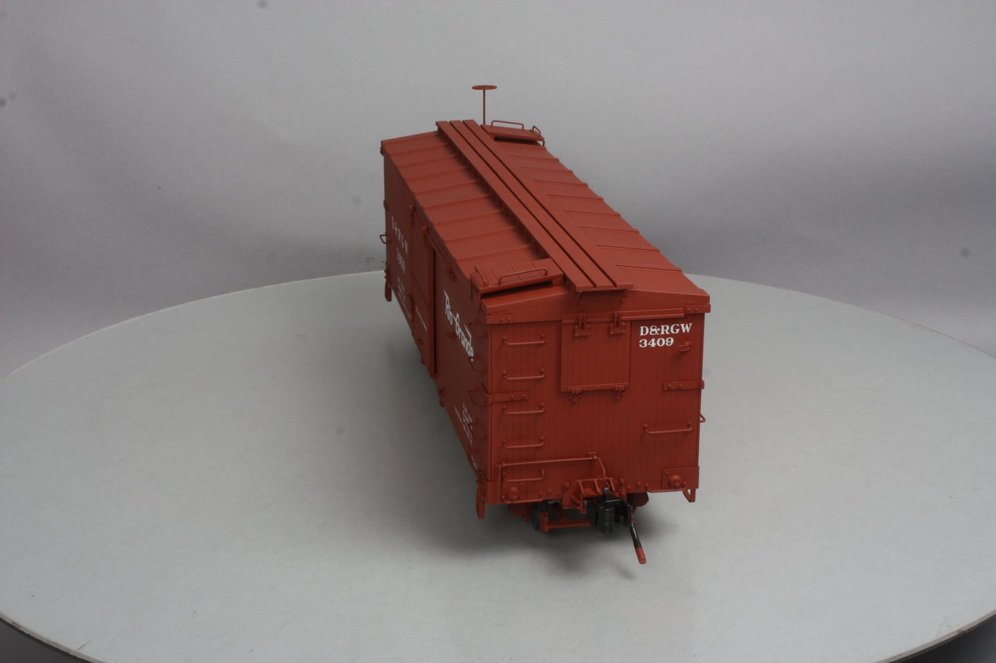 AMS AM31-117 G Scale D&RGW Boxcar #3409 (Metal Wheels) LN/Box