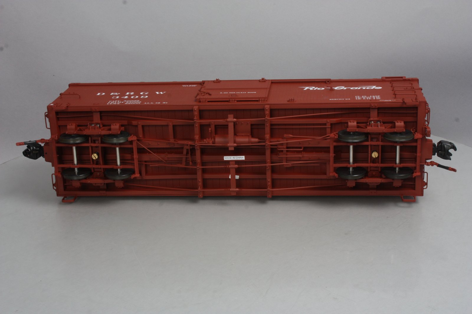 AMS AM31-117 G Scale D&RGW Boxcar #3409 (Metal Wheels) LN/Box