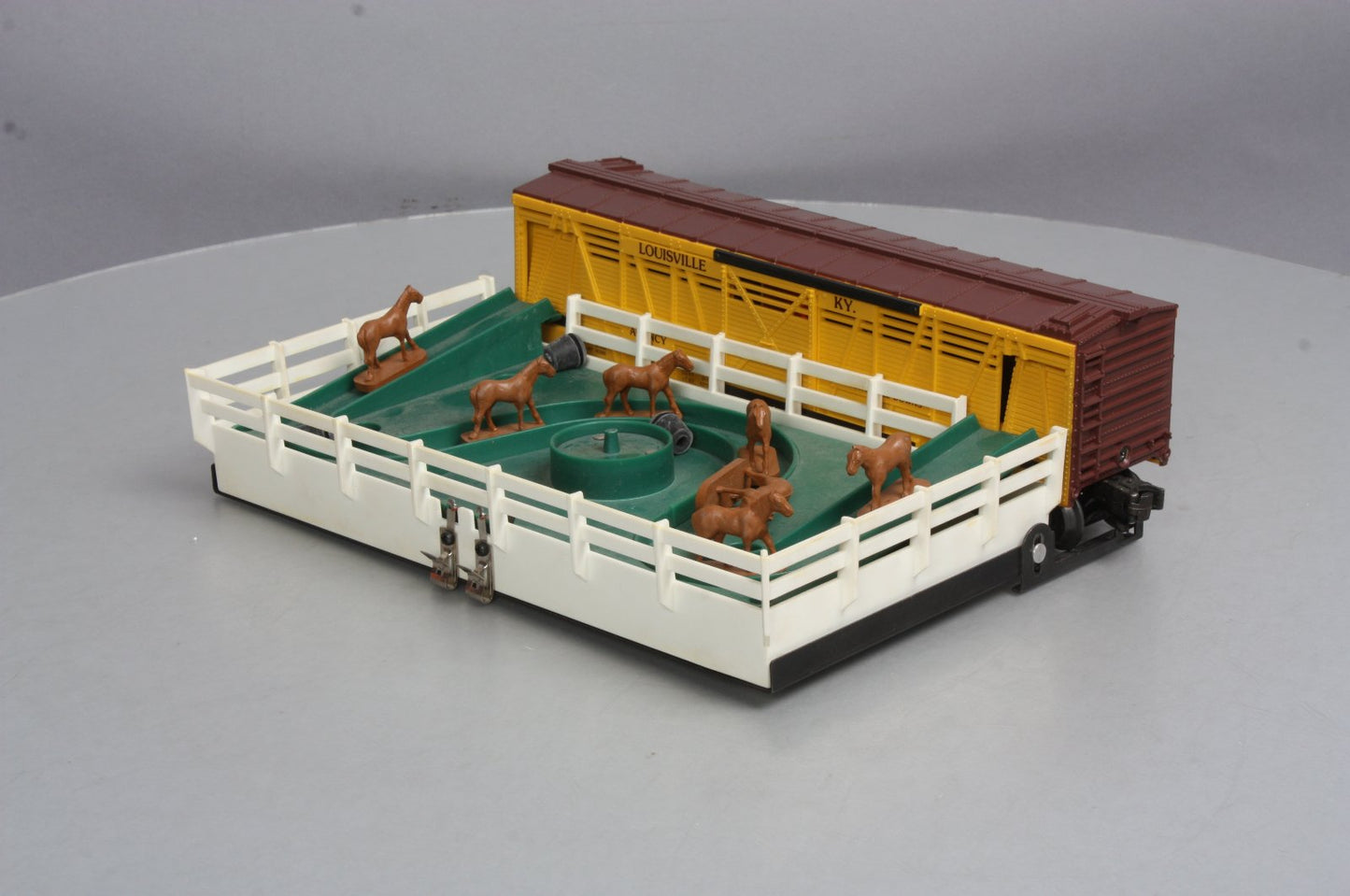 Lionel 6-9224 O Gauge REA Churchill Downs Operating Horse Car Set VG/Box