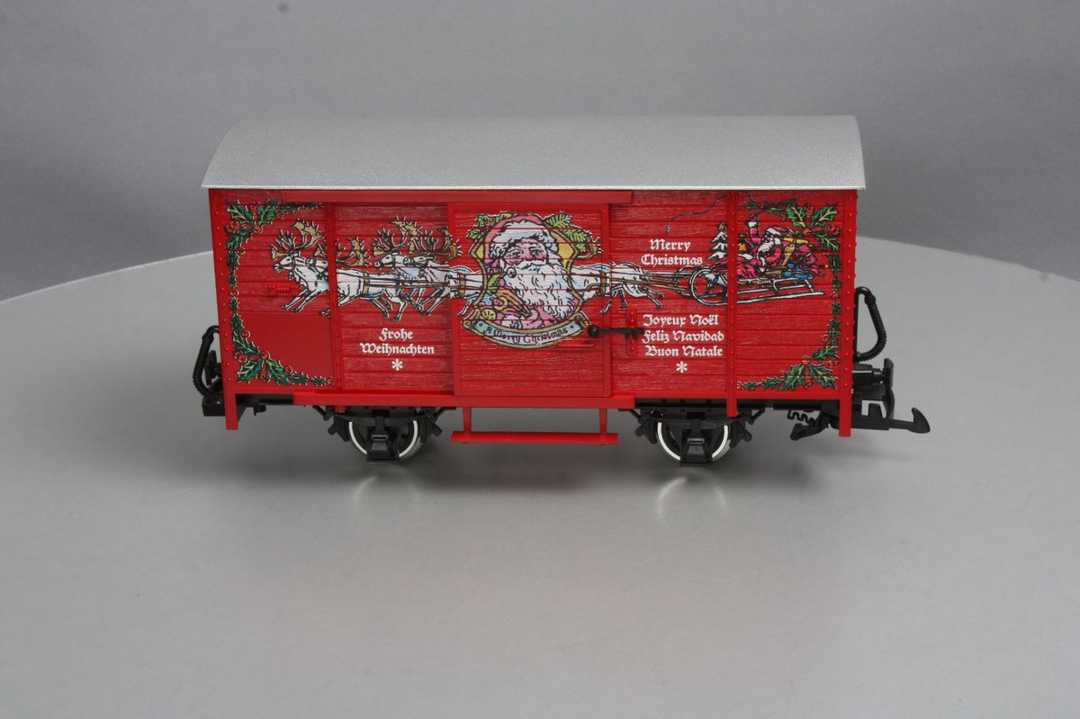 LGB 4335S G Scale Christmas Boxcar w/ Sounds [Metal Wheels] LN/Box