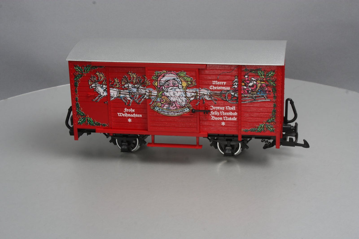 LGB 4335S G Scale Christmas Boxcar w/ Sounds [Metal Wheels] LN/Box