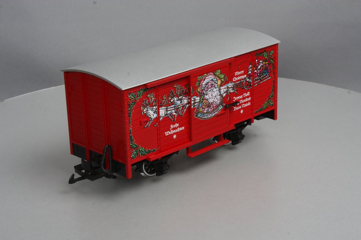 LGB 4335S G Scale Christmas Boxcar w/ Sounds [Metal Wheels] LN/Box