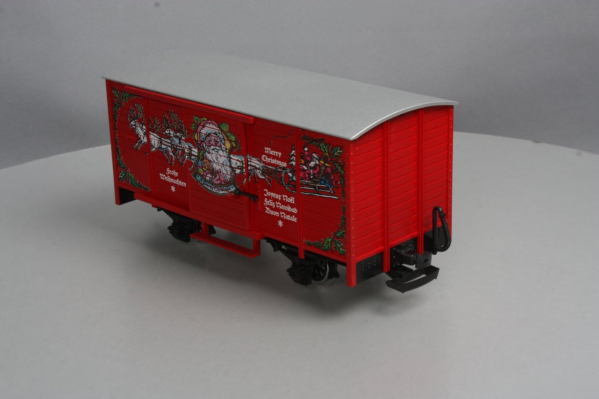LGB 4335S G Scale Christmas Boxcar w/ Sounds [Metal Wheels] LN/Box