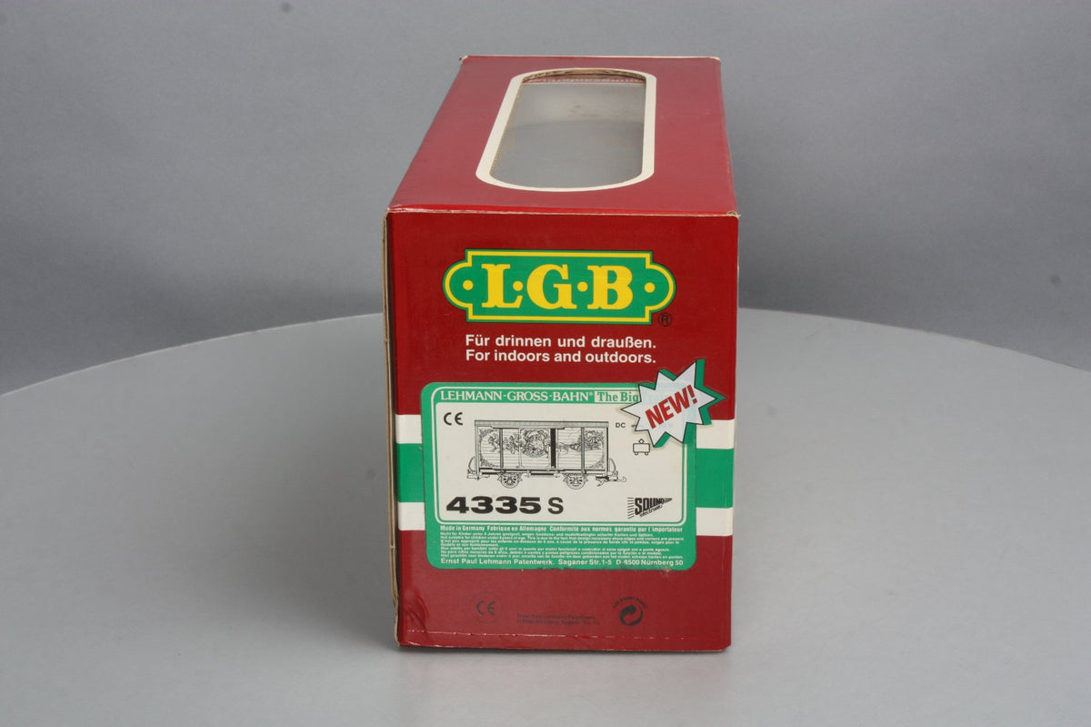 LGB 4335S G Scale Christmas Boxcar w/ Sounds [Metal Wheels] LN/Box