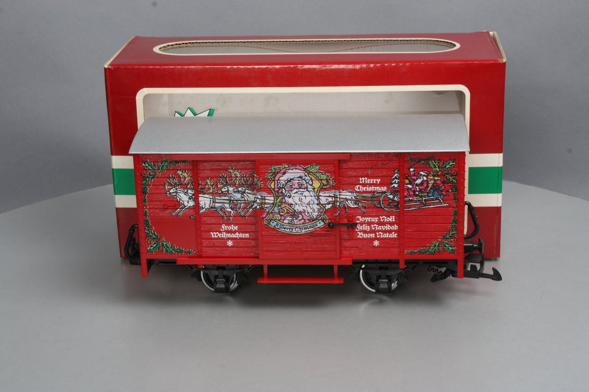 LGB 4335S G Scale Christmas Boxcar w/ Sounds [Metal Wheels] LN/Box