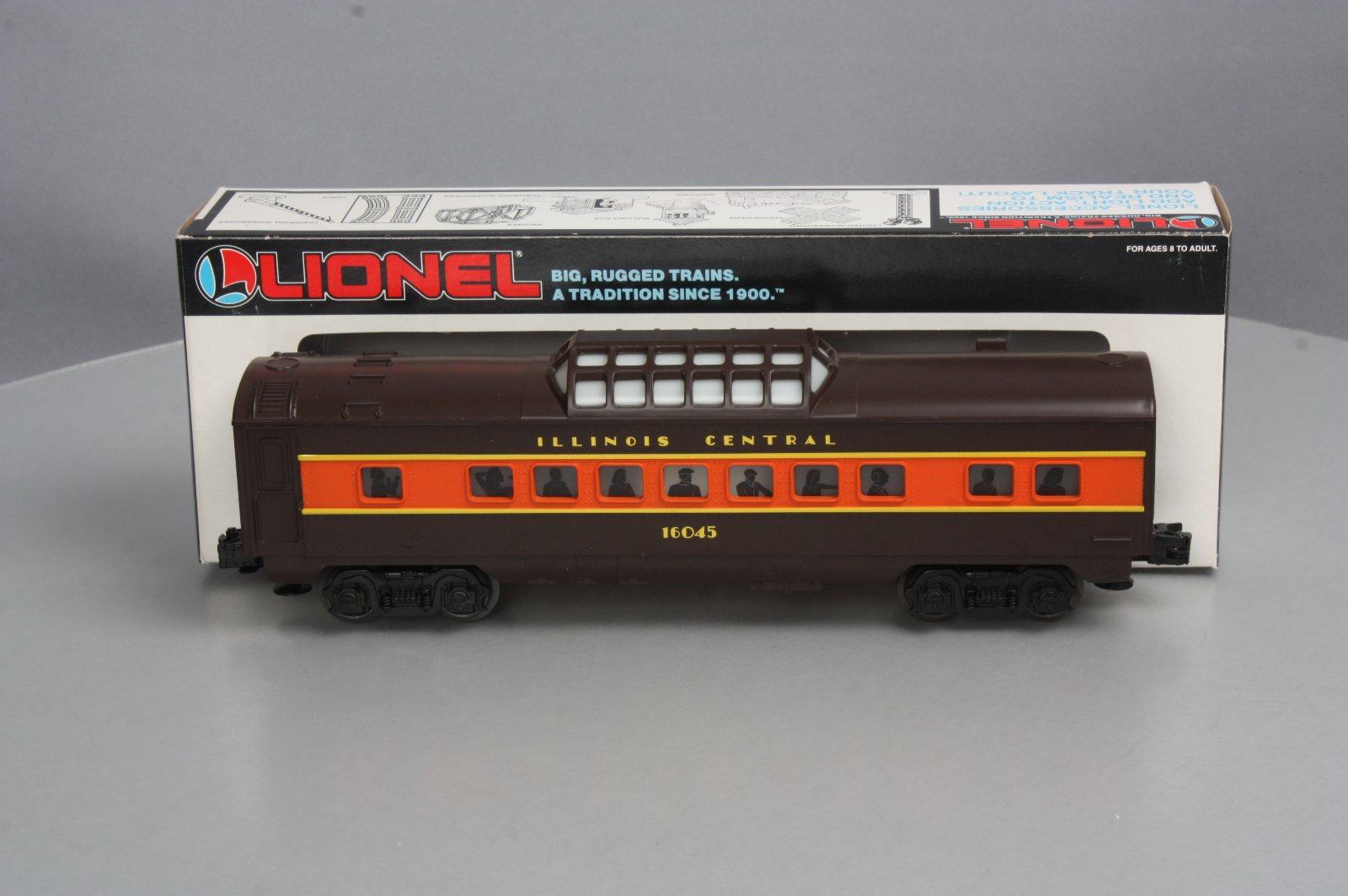 Lionel 6-16045 O Gauge Illinois Central Vista Dome Car NIB