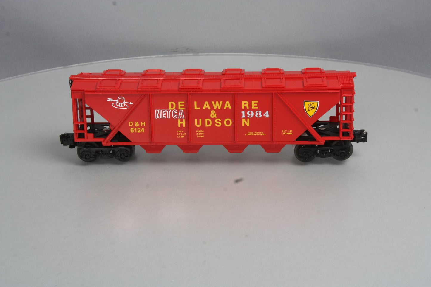 Lionel 6-6124 Delaware & Hudson Covered Hopper (NETCA 1984) EX/Box
