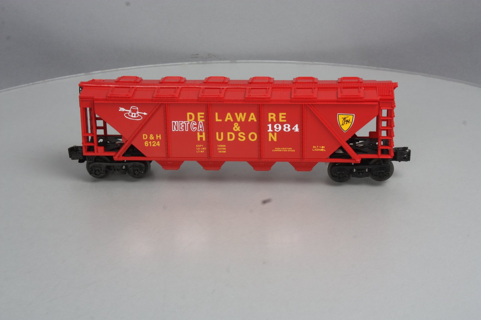 Lionel 6-6124 Delaware & Hudson Covered Hopper (NETCA 1984) EX/Box