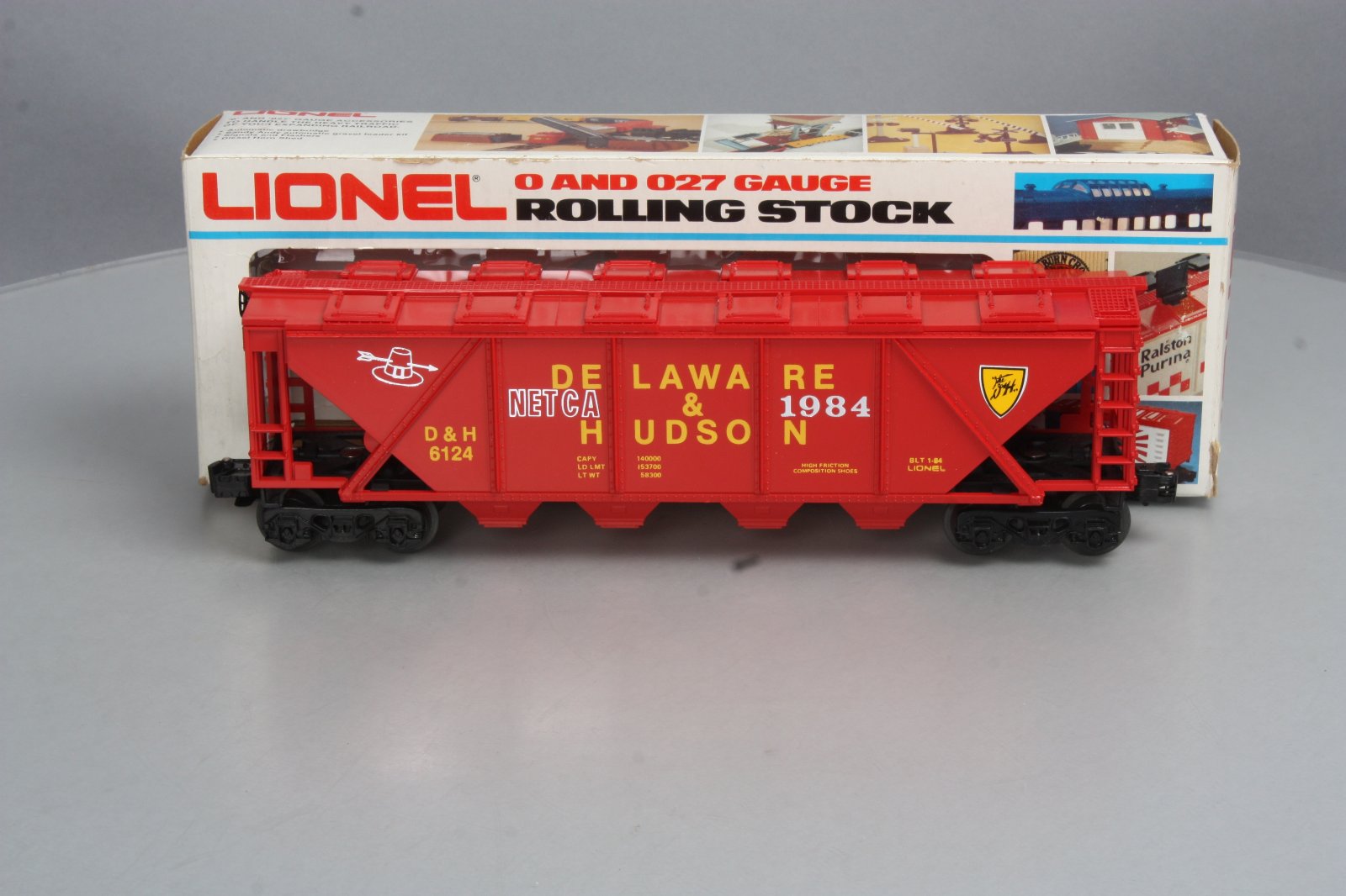 Lionel 6-6124 Delaware & Hudson Covered Hopper (NETCA 1984) EX/Box