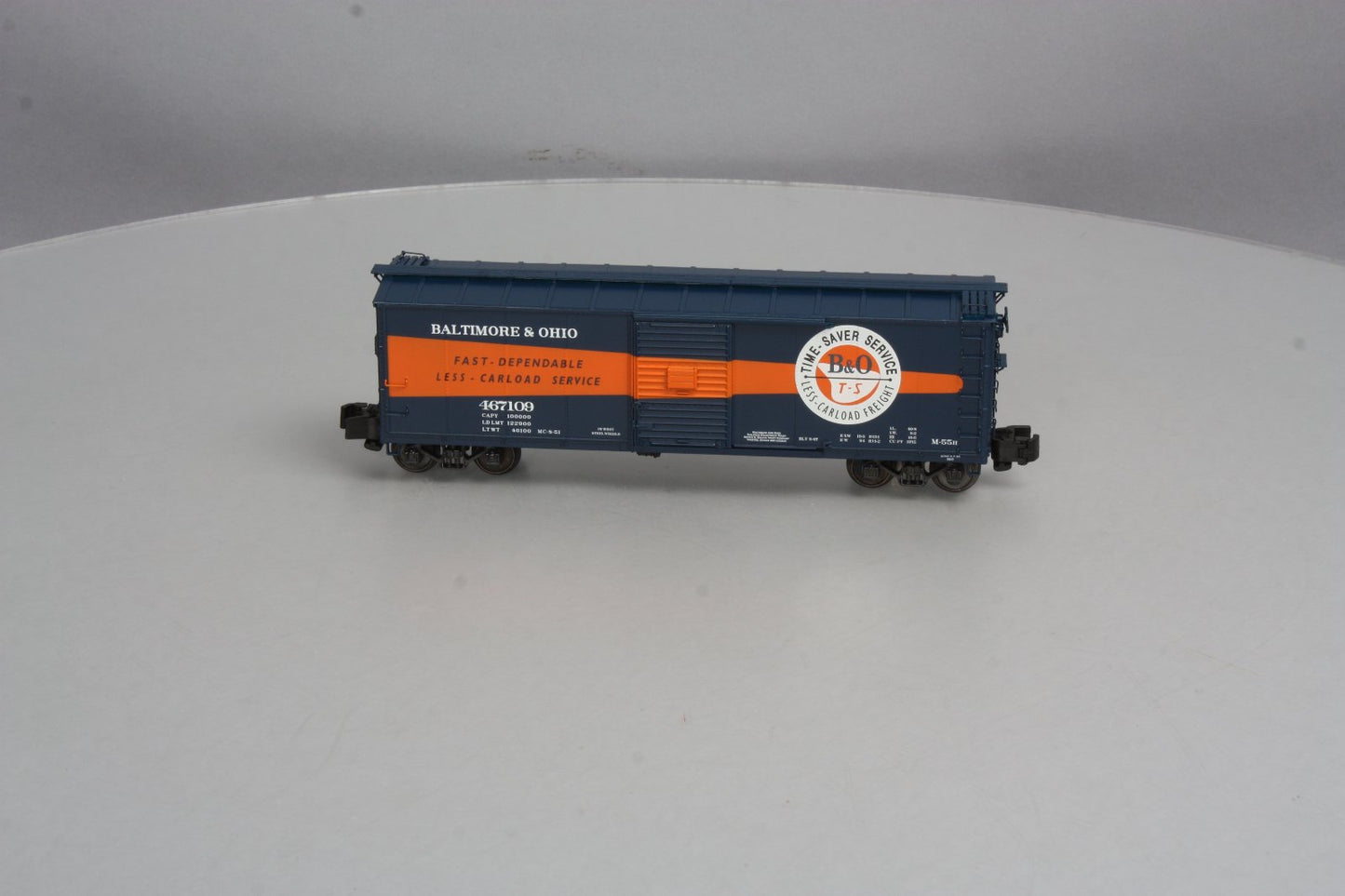S-Helper 00520 "S" Baltimore & Ohio 40' Steel Rebuilt Boxcar [Hi-rail] #467109 LN/Box