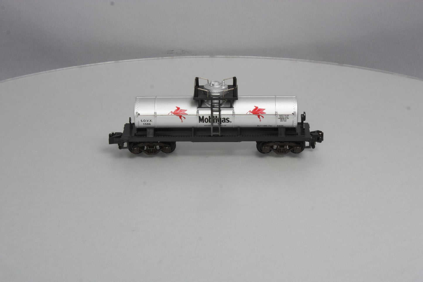 American Flyer 6-52095 S Gauge Mobil Gas NASG 1996 Tank Car #1596 LN/Box