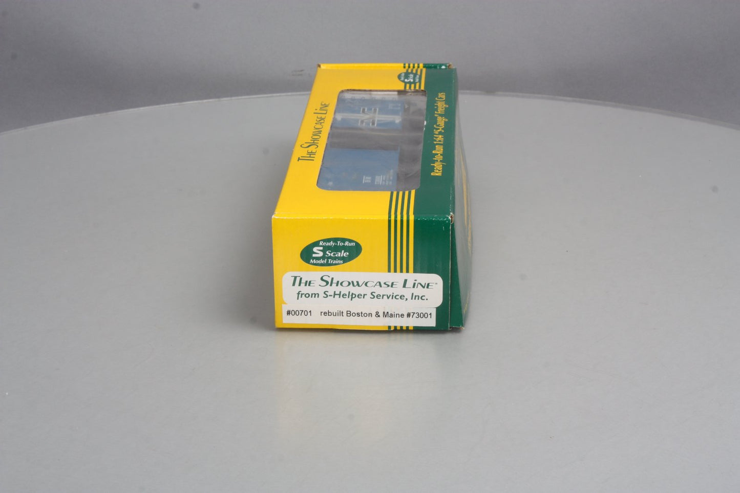 S-Helper 00701 S Gauge Boston & Maine 40' Steel Rebuilt Boxcar #73001 LN/Box