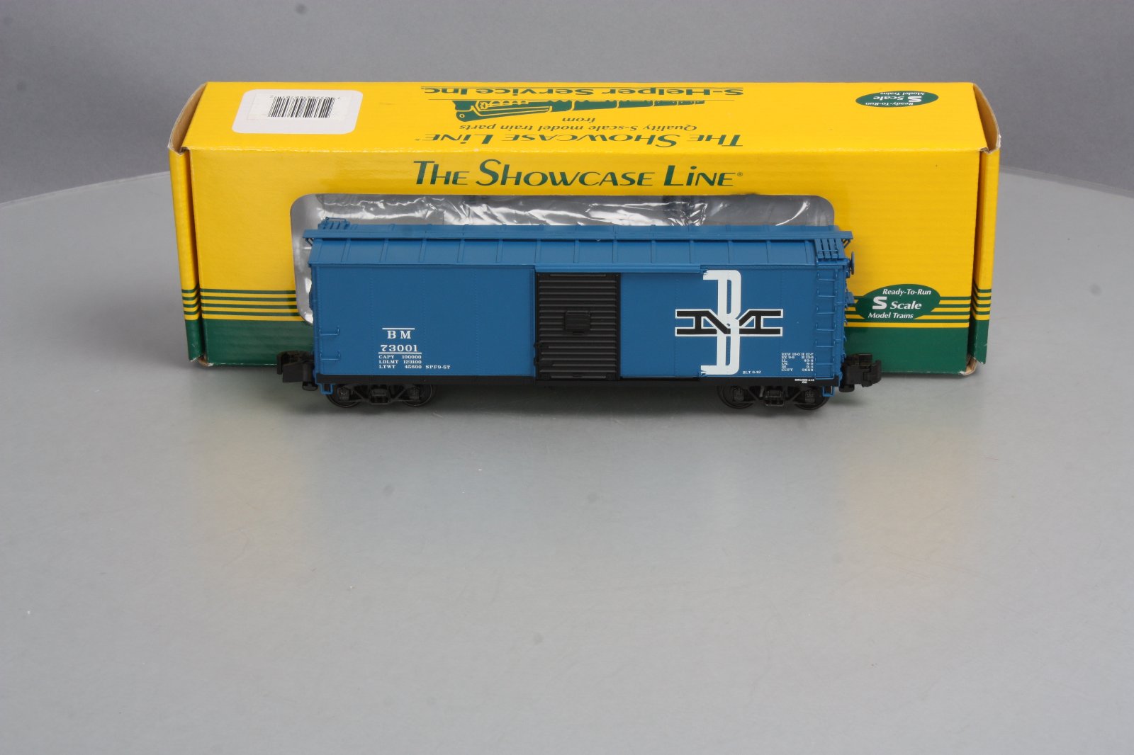 S-Helper 00701 S Gauge Boston & Maine 40' Steel Rebuilt Boxcar #73001 LN/Box