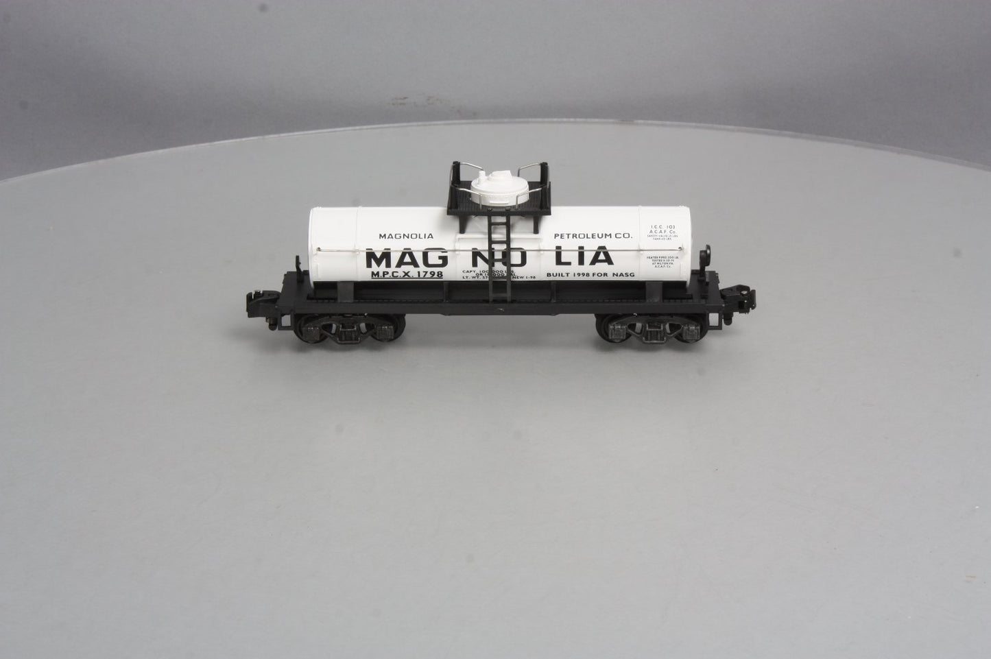 American Flyer 6-48211 S Gauge NASG 1998 Magnolia Single Dome Tank Car #1798 LN/Box