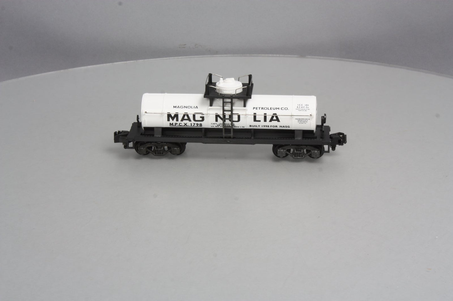 American Flyer 6-48211 S Gauge NASG 1998 Magnolia Single Dome Tank Car #1798 LN/Box