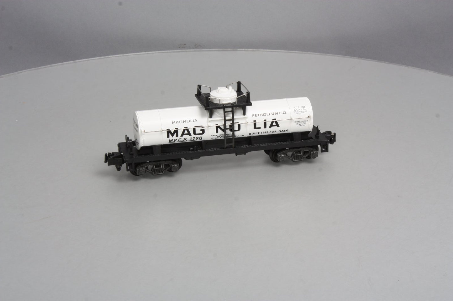 American Flyer 6-48211 S Gauge NASG 1998 Magnolia Single Dome Tank Car #1798 LN/Box