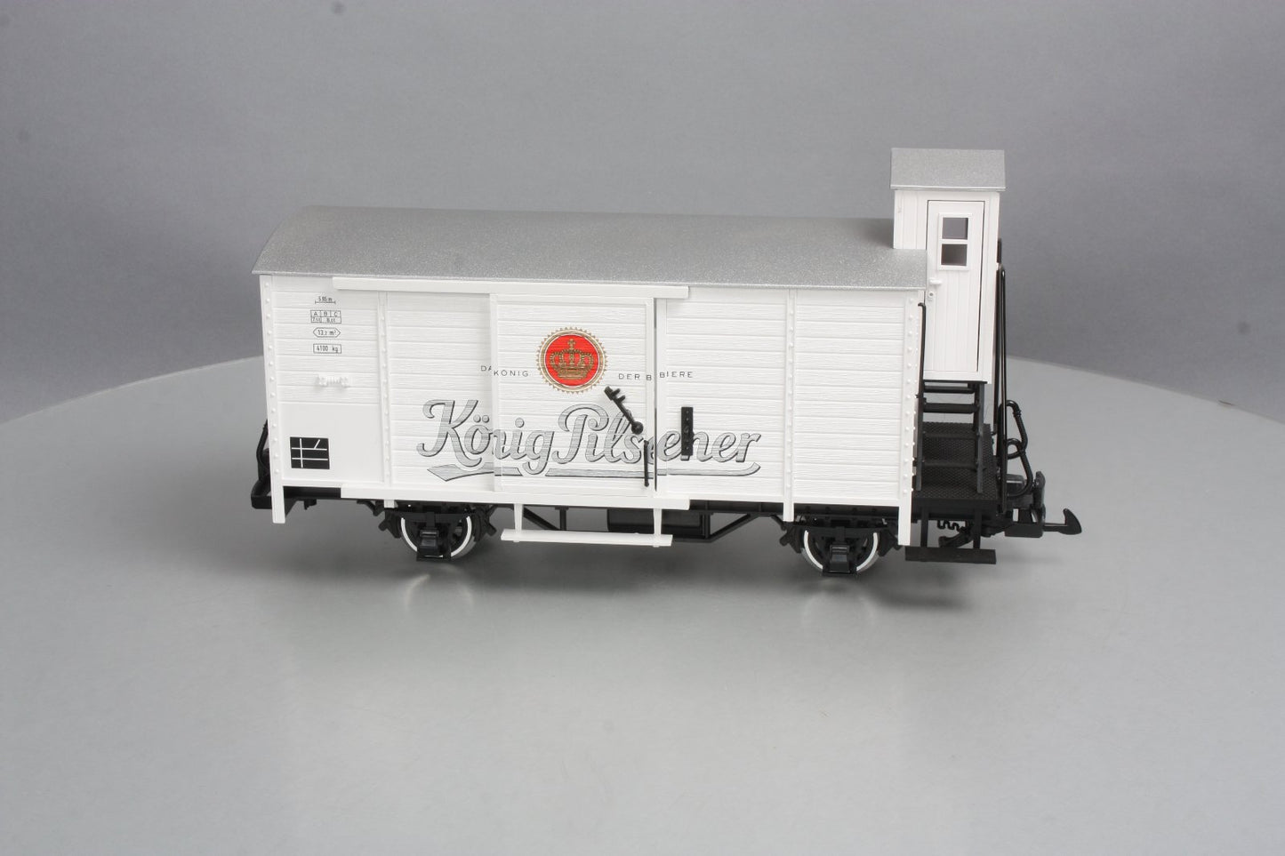 LGB 43265 G Scale Konig Pilsner Boxcar with Brakeman's Hut (Metal Wheels) LN/Box