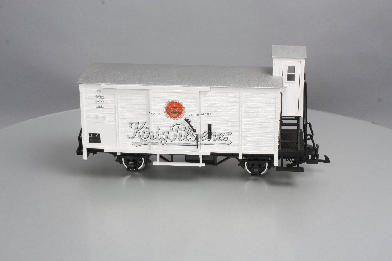 LGB 43265 G Scale Konig Pilsner Boxcar with Brakeman's Hut (Metal Wheels) LN/Box