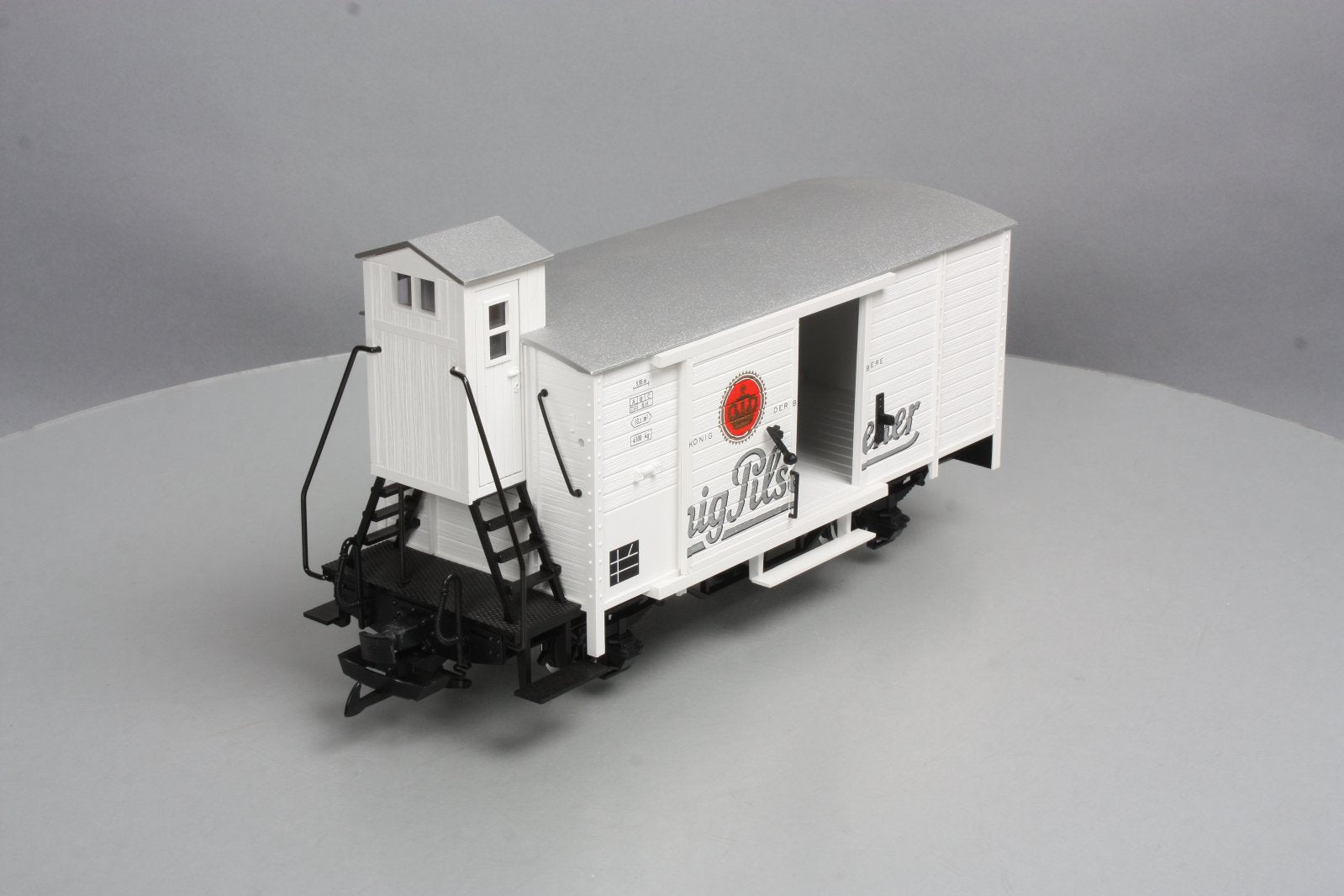 LGB 43265 G Scale Konig Pilsner Boxcar with Brakeman's Hut (Metal Wheels) LN/Box