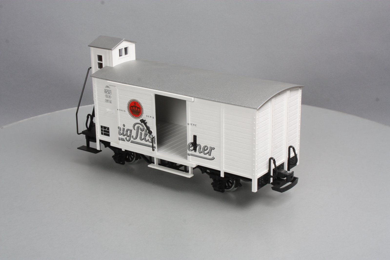 LGB 43265 G Scale Konig Pilsner Boxcar with Brakeman's Hut (Metal Wheels) LN/Box