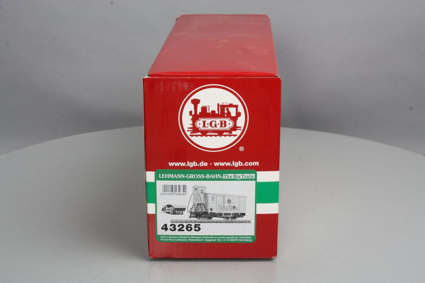 LGB 43265 G Scale Konig Pilsner Boxcar with Brakeman's Hut (Metal Wheels) LN/Box