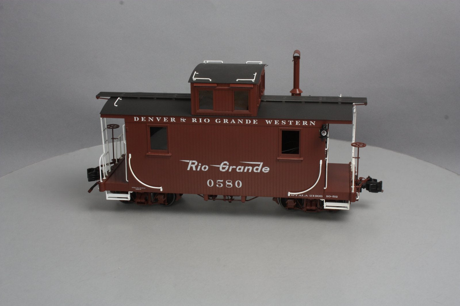 Accucraft AC83-126 G Scale Denver & Rio Grande Caboose #0580 (Metal Wheels) LN/Box