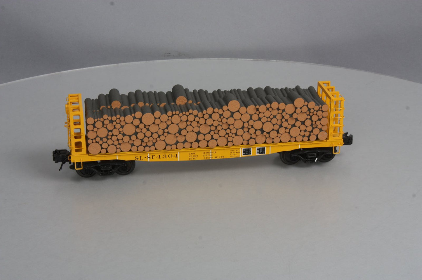 Atlas 6278-1 O Frisco GSC Pulpwood Flat Car #4304 (3-Rail) NIB