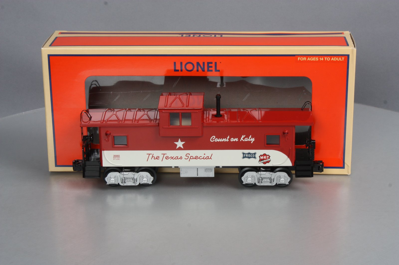 Lionel 6-36660 O Gauge Texas Special Extended Vision Caboose LN/Box