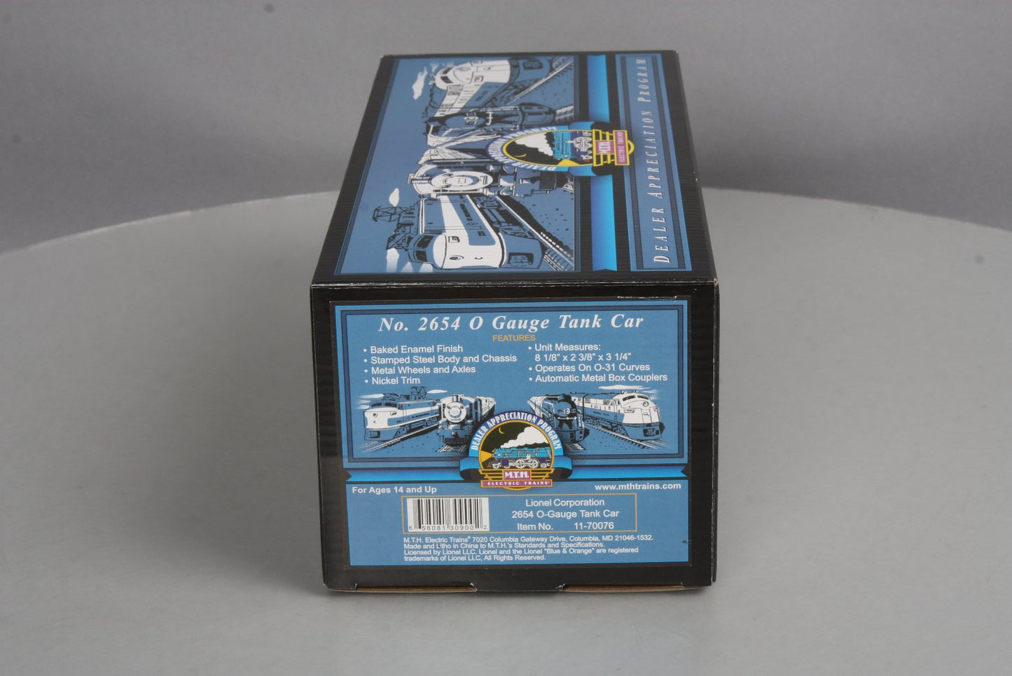 MTH 11-70076 Lionel Corporation 2654 O-Gauge Tinplate Tank Car LN/Box