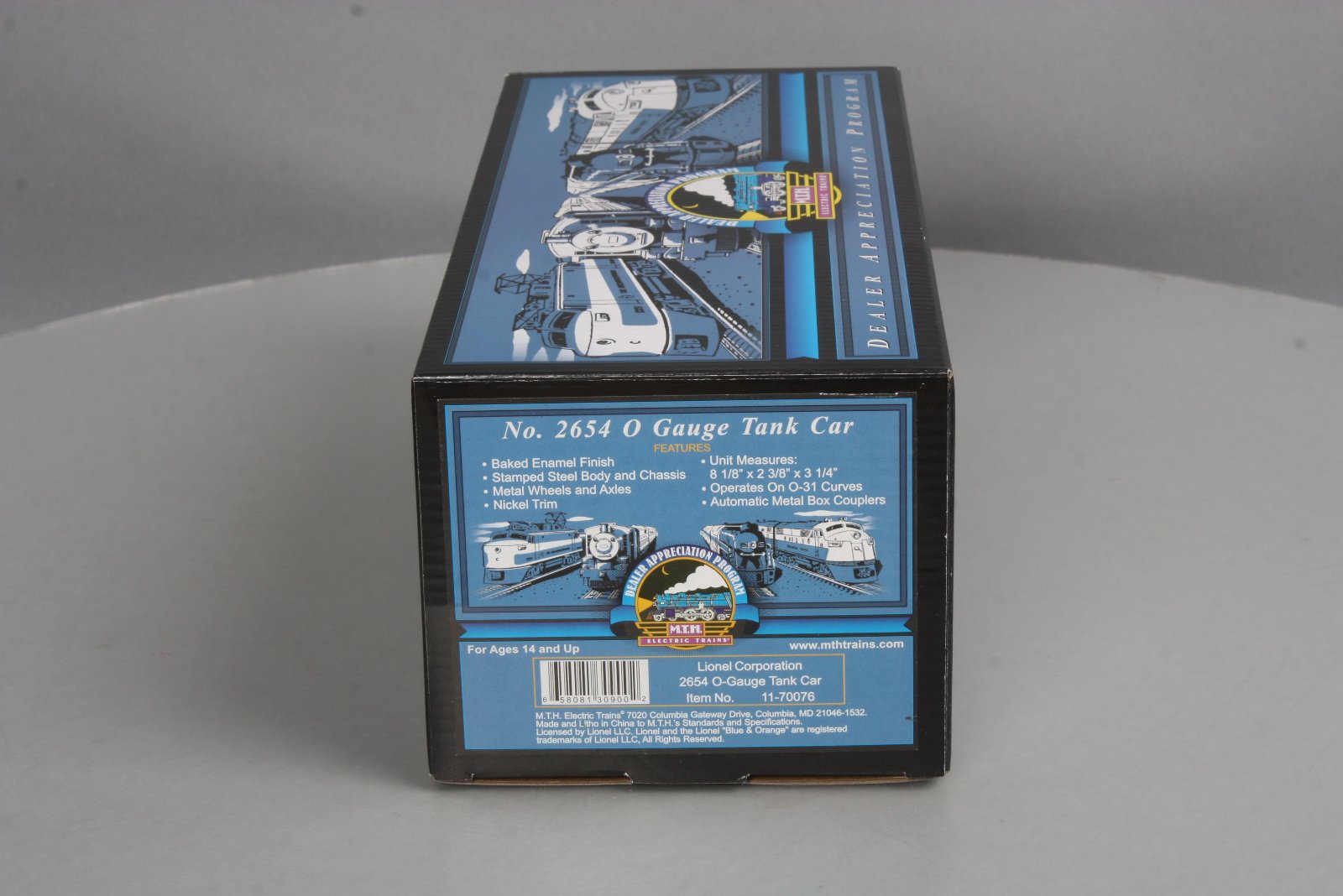 MTH 11-70076 Lionel Corporation 2654 O-Gauge Tinplate Tank Car LN/Box