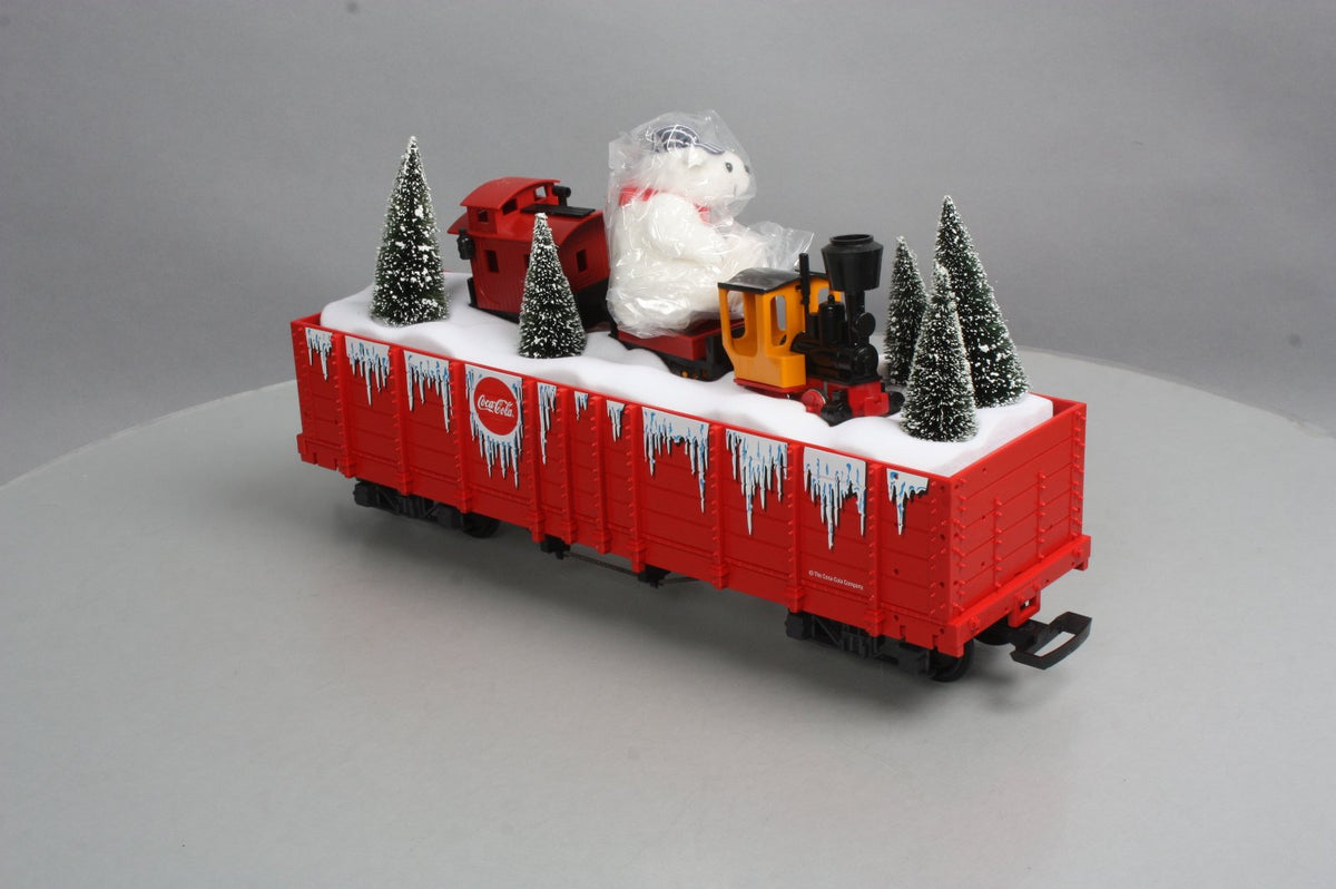 LGB 45730 G Scale Coke Bear Gondola - Metal Wheels LN/Box