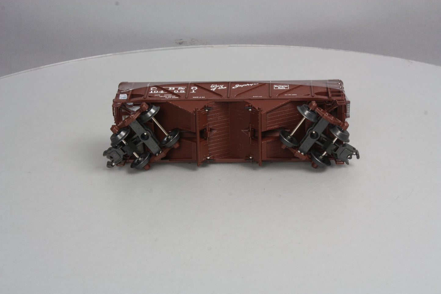 K-Line K6255-1331 O Gauge CB&Q 2-Bay DC Hopper w/ Coal Load #194981 LN/Box