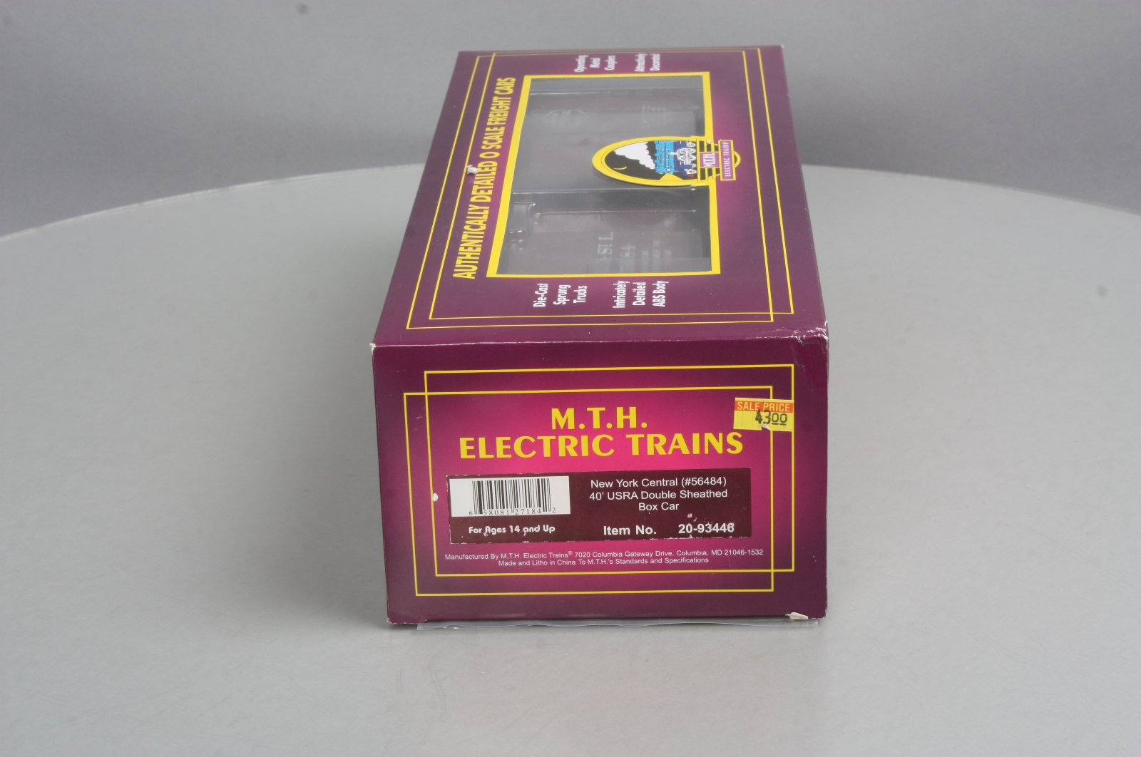 MTH 20-93446 O NYC 40' USRA Double Sheathed Boxcar #56484 LN/Box