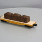 Lionel 6-27583 O Gauge Union Pacific 40' Flatcar w/Covered Load LN