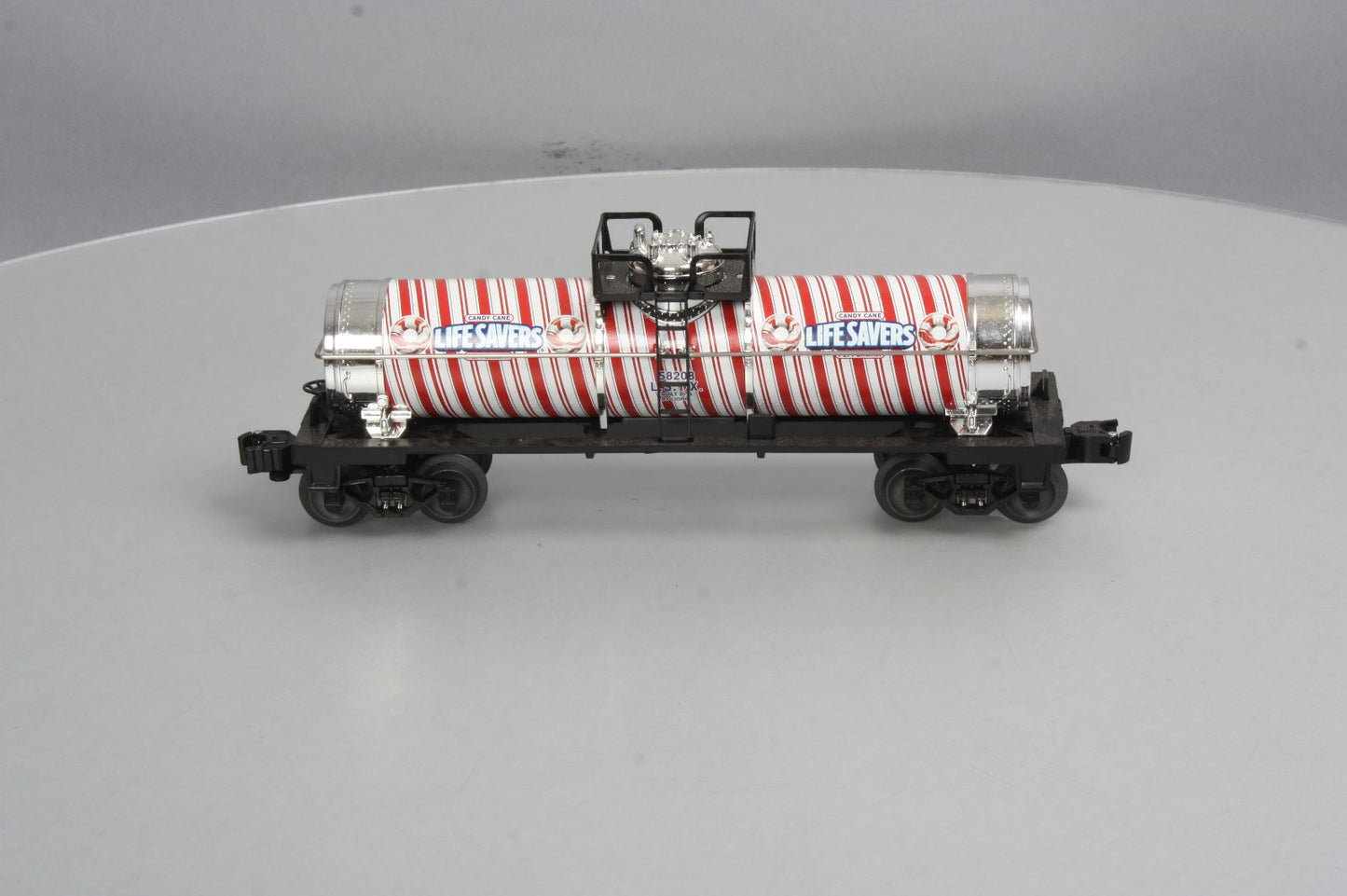 Lionel 6-58208 O Gauge Candy Cane Peppermint Lifesavers Tank Car #58208 NIB